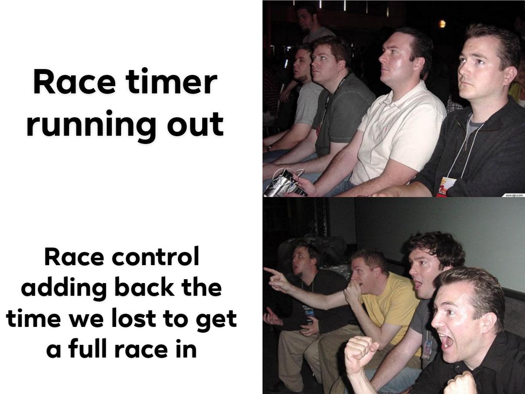 We getting a full race in!!!!!