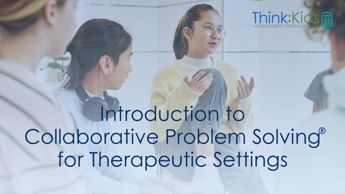 NEW: Collaborative Problem Solving for Therapeutic Settings. Do you work with children in clinical, residential or day programs? Join us & transform your professional & personal approach to addressing behavior. Use code: THERA24 for 50% off! bit.ly/3PXFuA5 #MentalHealth