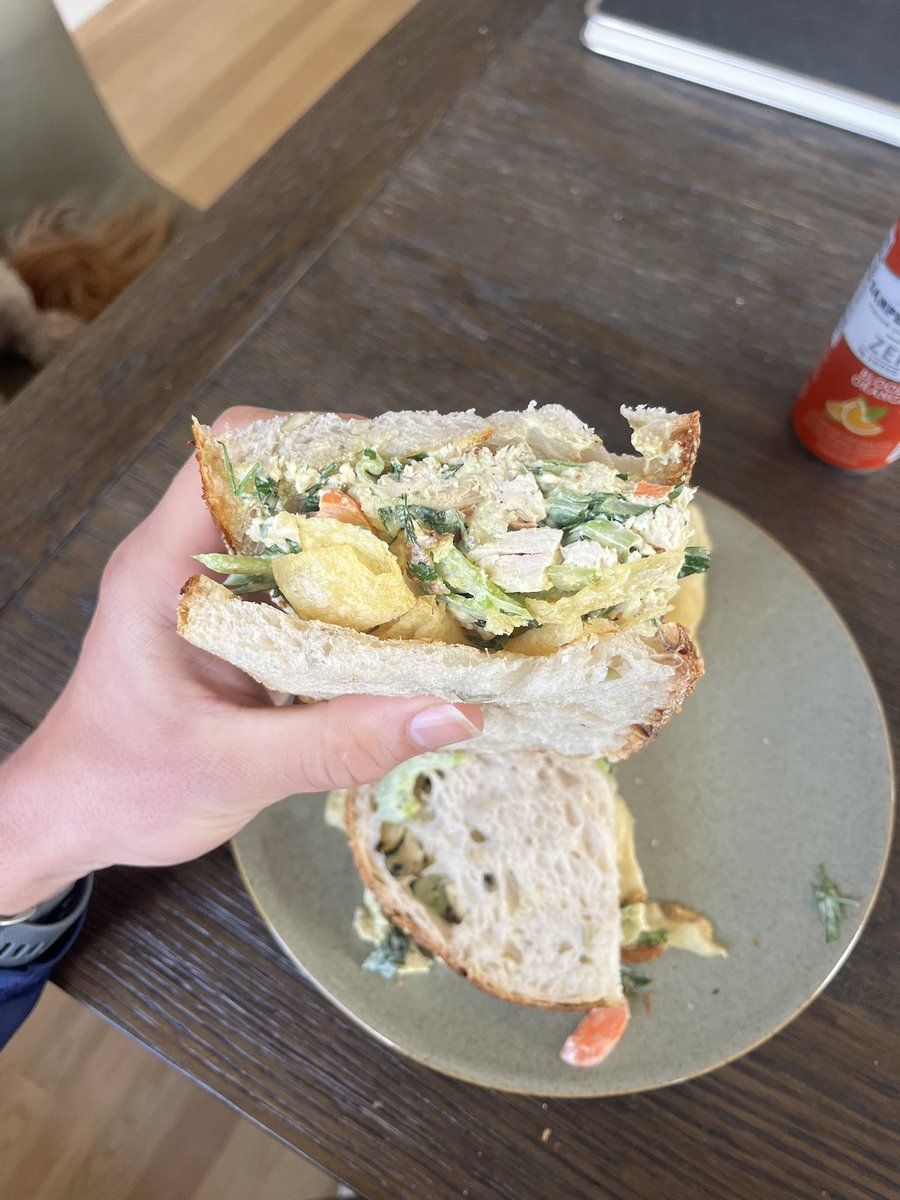 CharlieSturr's tweet photo. Chicky salad today. 8.5/10 https://t.co/FdHyNF74sf