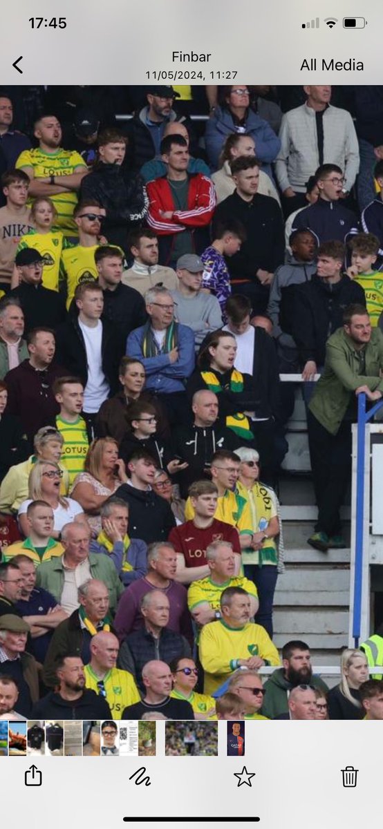 Getting excited & nervous for trip to Carrow Road tomorrow to see the mighty @NorwichCityFC take on @LUFC. I was spotted by my sons in this pic from the @BCFC match the best thing was @UB40 song.