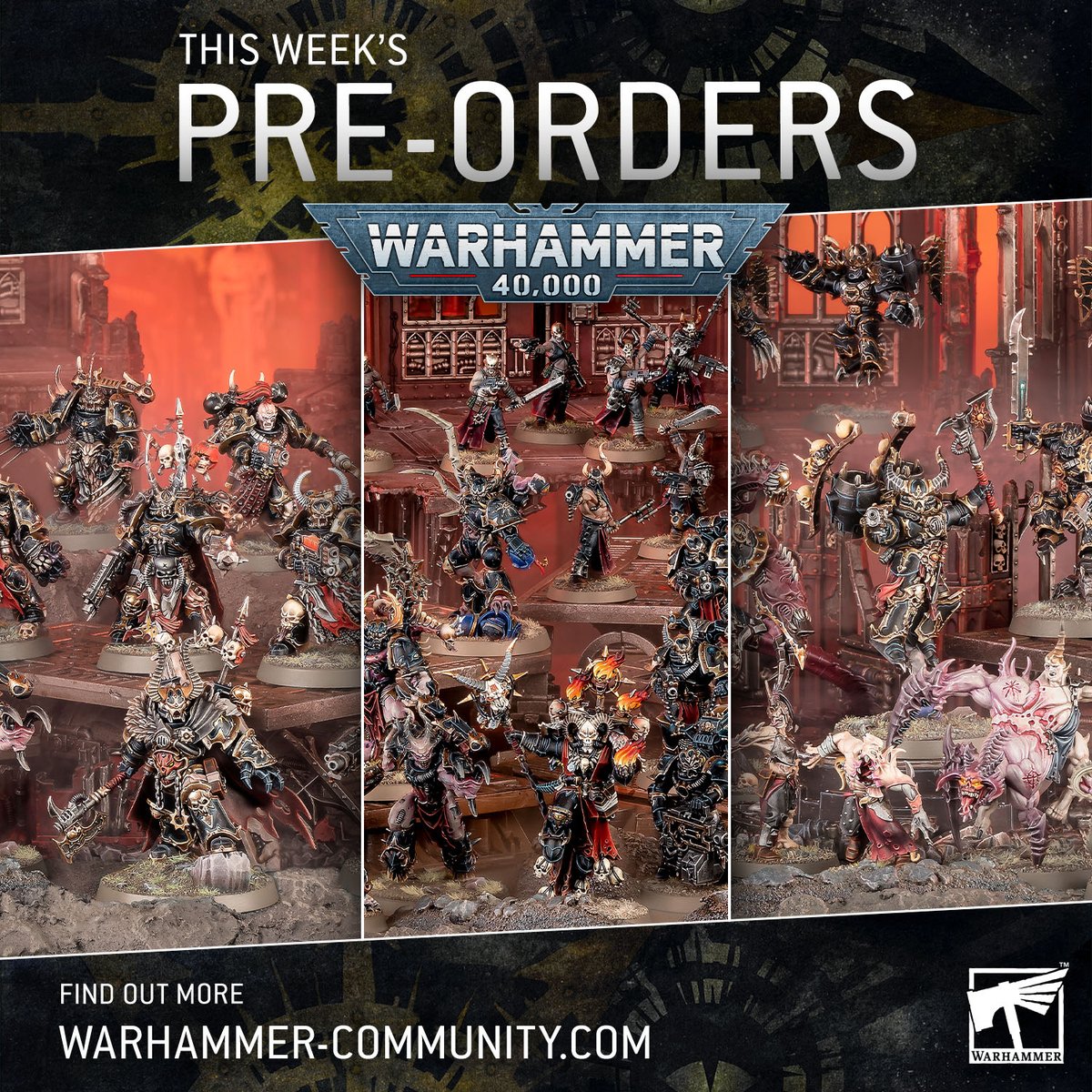 Pre-order a host of new Chaos Space Marines releases, and let the galaxy burn! bit.ly/3UAhynQ #WarhammerCommunity