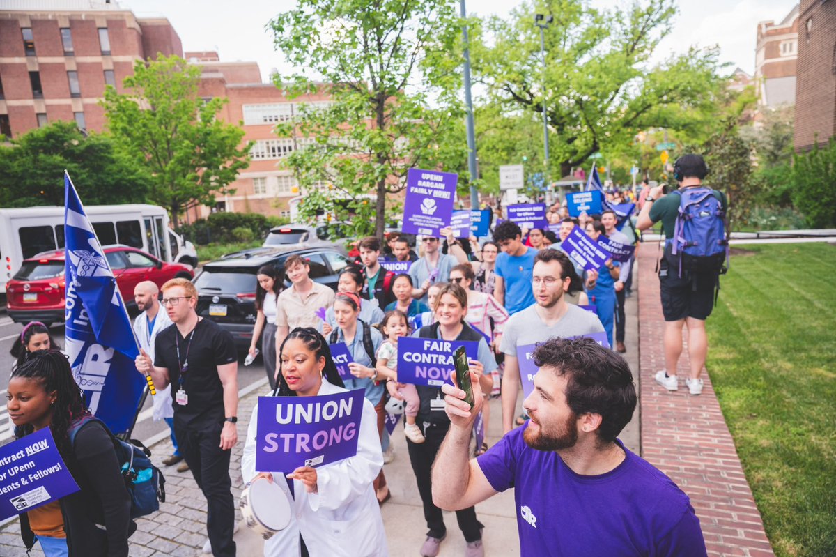 Hey @PennMedicine, the time for a fair contract is NOW! Residents are on the front line, fighting for ourselves and our patients with unwavering commitment—a dedication we wish to see mirrored by UPenn.