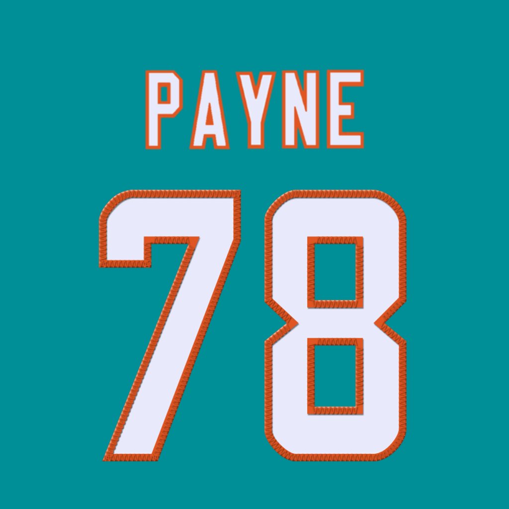 Miami Dolphins DL Leonard Payne (@leonardpayne80) is wearing number 78. Last assigned to Justin Ellis. #GoFins