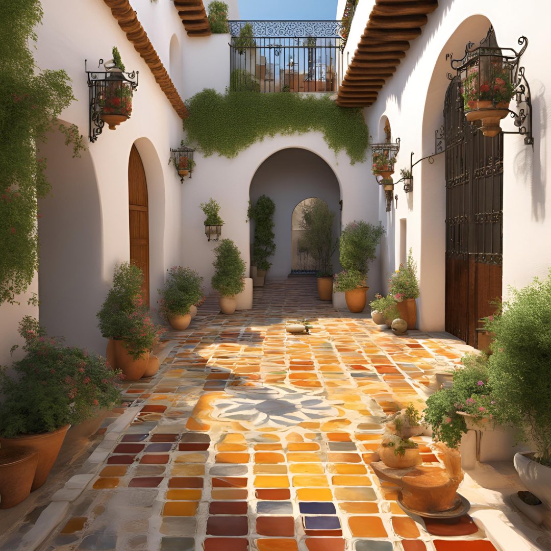 Lost in the charm of Spain's Andalusian courtyards, where every step whispers tales of history and whispers of tranquillity. 🌿🏰 #Spain #AndalusianCourtyards #SpanishHeritage #TranquilEscape #SereneBeauty'