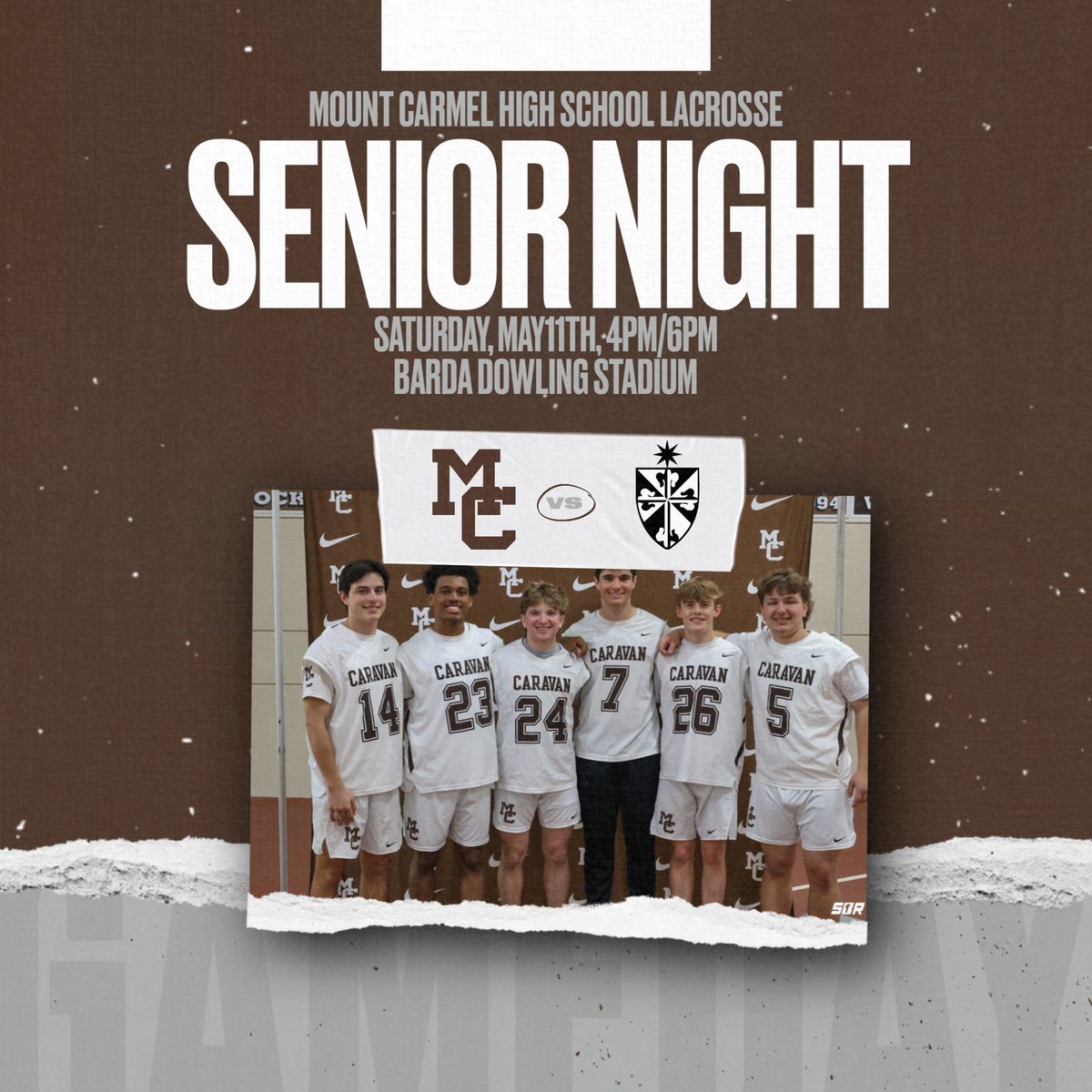 Please come watch and honor our seniors