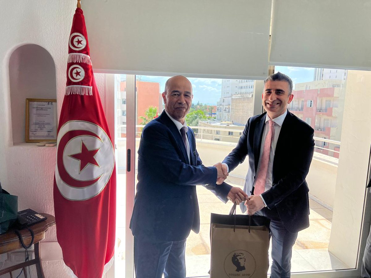 @tarimkredi Grubu Genel Müdürü Sayın Hüseyin Aydın ve @gbrfab Genel Müdürü Sayın Aytaç Onkun, Tunus'a gerçekleştirdikleri çalışma ziyareti çerçevesinde Tunus Kimya Grubu (GCT) ve Gafsa Fosfat Şirketi (CPG) ile görüşmeler gerçekleştirdi.