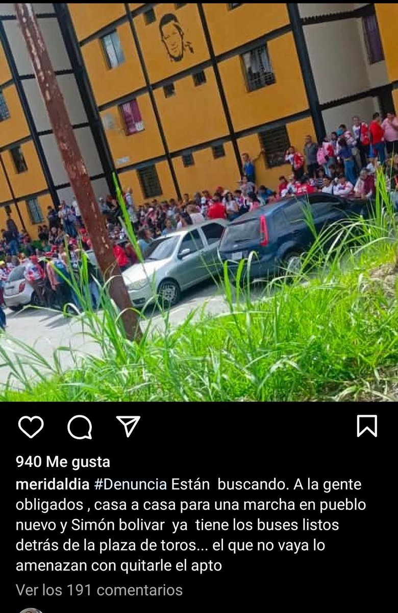 VACILEN ESTO AHORA.. LOS CHAVISTAS VAN CASA POR CASA AMENAZAER A LA GENTE PARA QUE VAYAN A LAS MARCHAS DE LOS PARÁSITOS DEL CHAVISMO... SI NO LES VAN A QUITAR LAS CASAS EL QUE NO VAYA Y TIENEN QUÉ BUSCAR 5 PERSONAS MAS, SI NO LES QUITAN SUS CASAS.