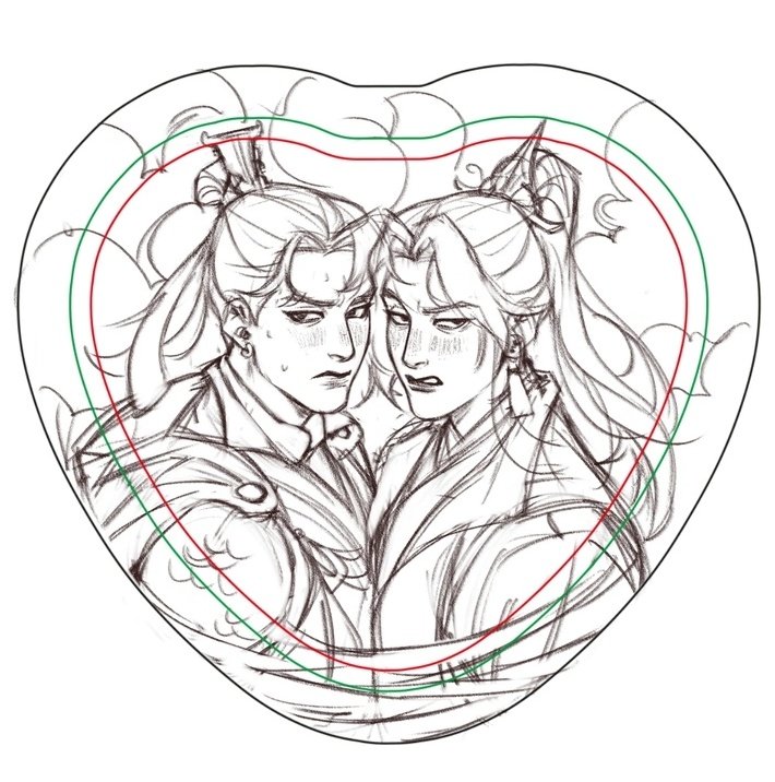「wip for the next merch#fengqing #tgcf 」|verbartt |COMMISSIONS OPEN|のイラスト