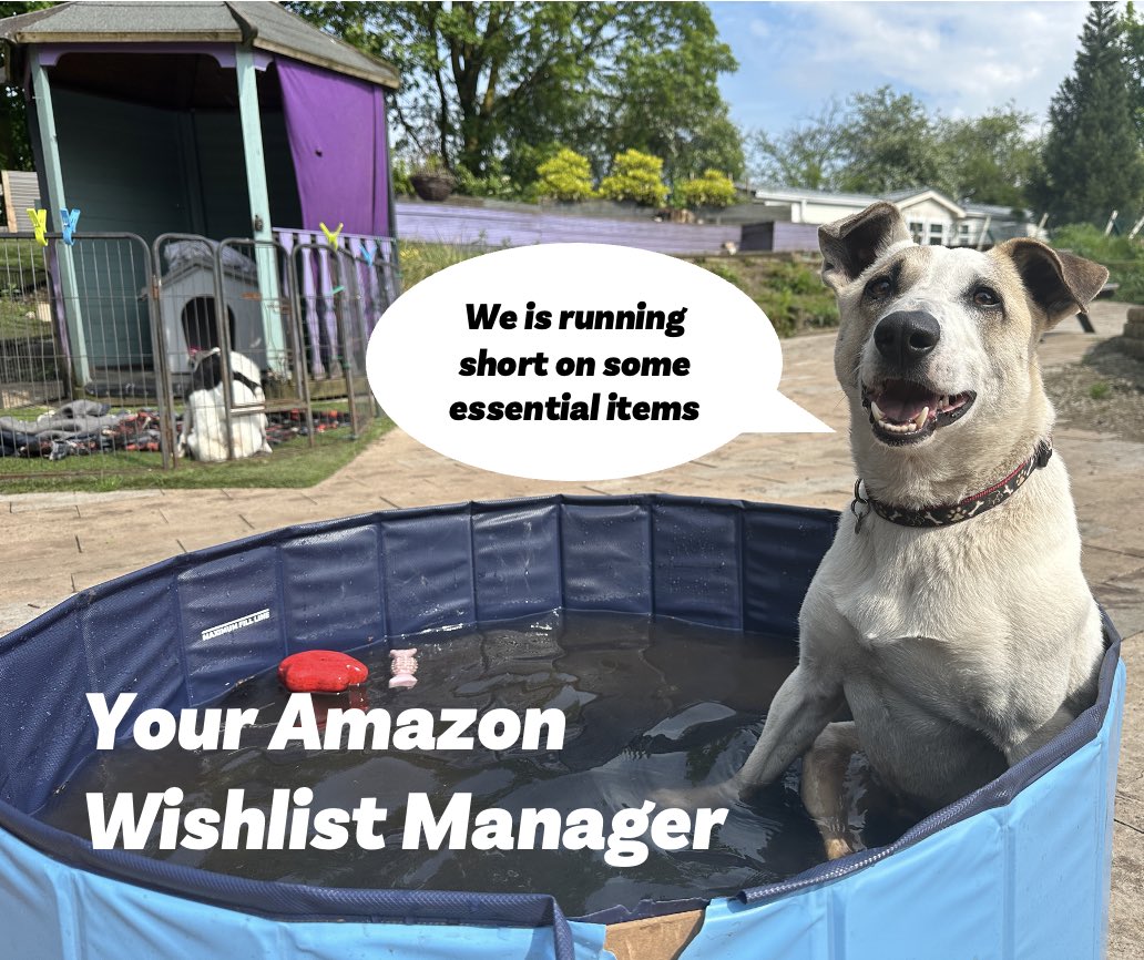 We are running low on food and a few essentials at Rescue World if anyone would like to help 🙏 Wishlist Manager Odin is working smarter 💦 not harder btw amazon.co.uk/hz/wishlist/ls…