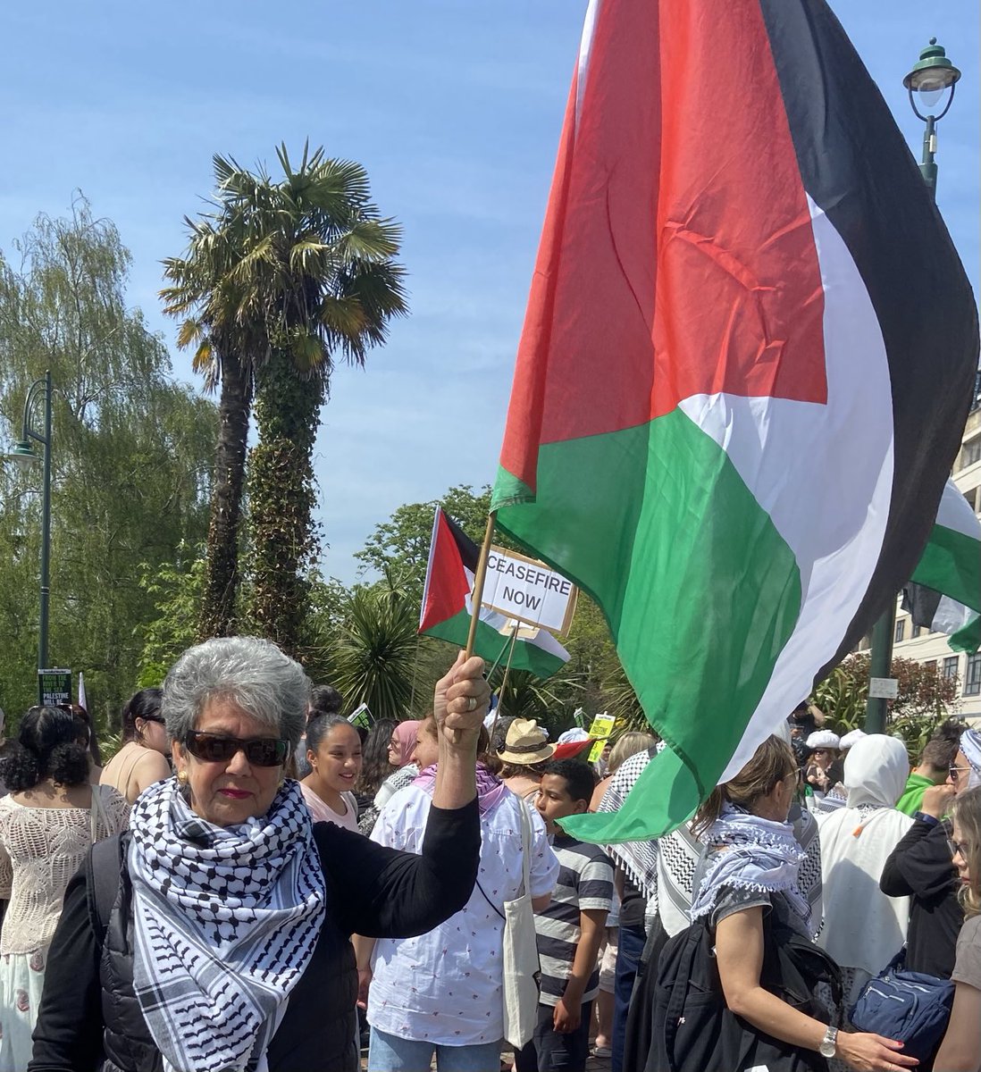 With my tribe today in #Bournemouth #FreeFreePalestine #SaveRafah #SaveGaza