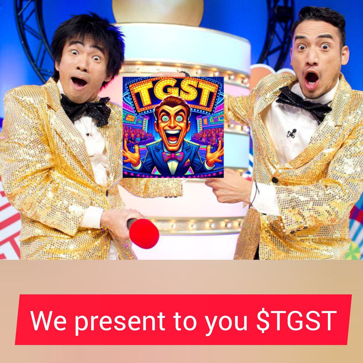 Bitan0223's tweet photo. 🚀 Exciting news: Game Show Token $TGST is live! 🎰 Next, we're building an interactive game to transform your engagement with game shows. Stay tuned! CA: 0xa3bF3b38E5b8c0DbbBf22b0B02c74B4a3348a770. Follow @GameShowToken for updates! #GameShowCrypto https://t.co/rg47A8jEBV