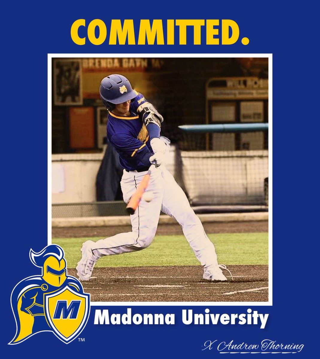 Andrew Thorning (@drewthorning_23) on Twitter photo Proud to announce that I will be continuing my academic and athletic career at Madonna University. I would like to thank God for giving me this opportunity. I would also like to thank my coaches, family, and friends for helping me along the way. <a href="/OcelotBaseball/">Schoolcraft College Baseball</a> <a href="/MUCrusadersBSB/">Madonna Baseball</a> Proud to announce that I will be continuing my academic and athletic career at Madonna University. I would like to thank God for giving me this opportunity. I would also like to thank my coaches, family, and friends for helping me along the way. <a href="/OcelotBaseball/">Schoolcraft College Baseball</a> <a href="/MUCrusadersBSB/">Madonna Baseball</a>
