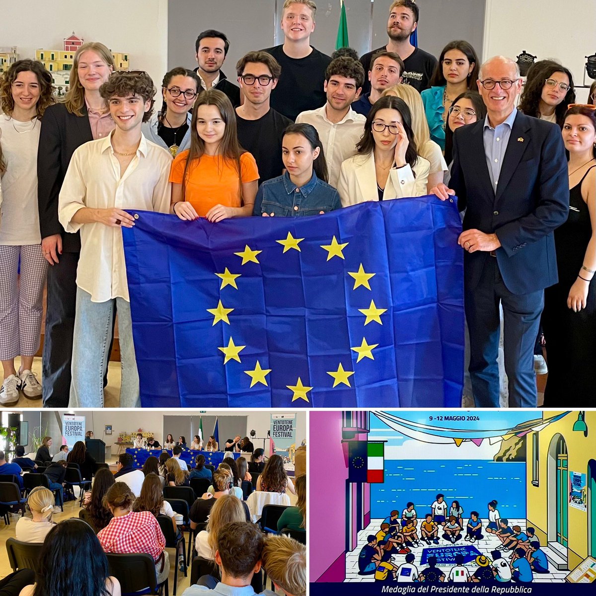 Rossi & Spinelli’s memories are alive and a source of inspiration for those who work hard to strengthen the #EuropeanUnion 🇪🇺🇧🇪 This weekend I’m in #Ventotene, representing the Belgian Presidency of the @EUCouncil, engaging with youngsters about the future of our #EU #EU2024BE