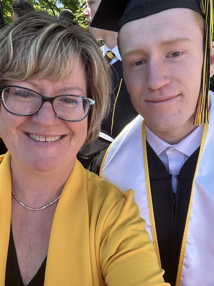Way to go, Kaleb! One of the newest @appstate graduates! 🖤 💛 🖤