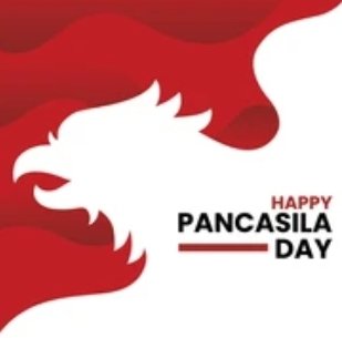 I am sharing two pictures. One is pretty famous in India for being on the flag of a pseudo political party and the other is well...lets just say..its available online... its got something to with Indonesian pancasila day. Now I would let you all guess who copied whom🤣