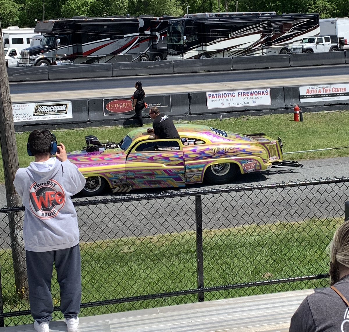 When Pro Mods are close you get in the car and you take the kiddo to Maryland. He has been counting down the days to see Craig drive his car.