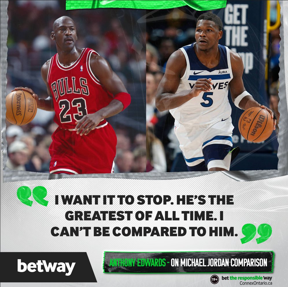 Anthony Edwards: The Next Michael Jordan? 🐐✨ From his gravity-defying dunks to his clutch performances, the comparisons are hard to ignore! What do you think? Can Edwards live up to the legend himself?🔥🏀 #nba