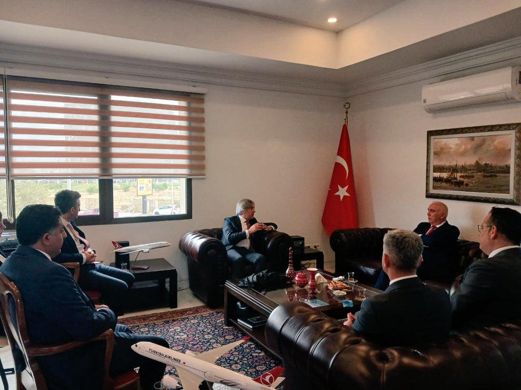 @tarimkredi Genel Müdürü Sayın Hüseyin Aydın ve @gbrfab Genel Müdürü Sayın Aytaç Onkun'a, Büyükelçiliğimize gerçekleştirdikleri nezaket ziyareti için teşekkür ediyoruz.