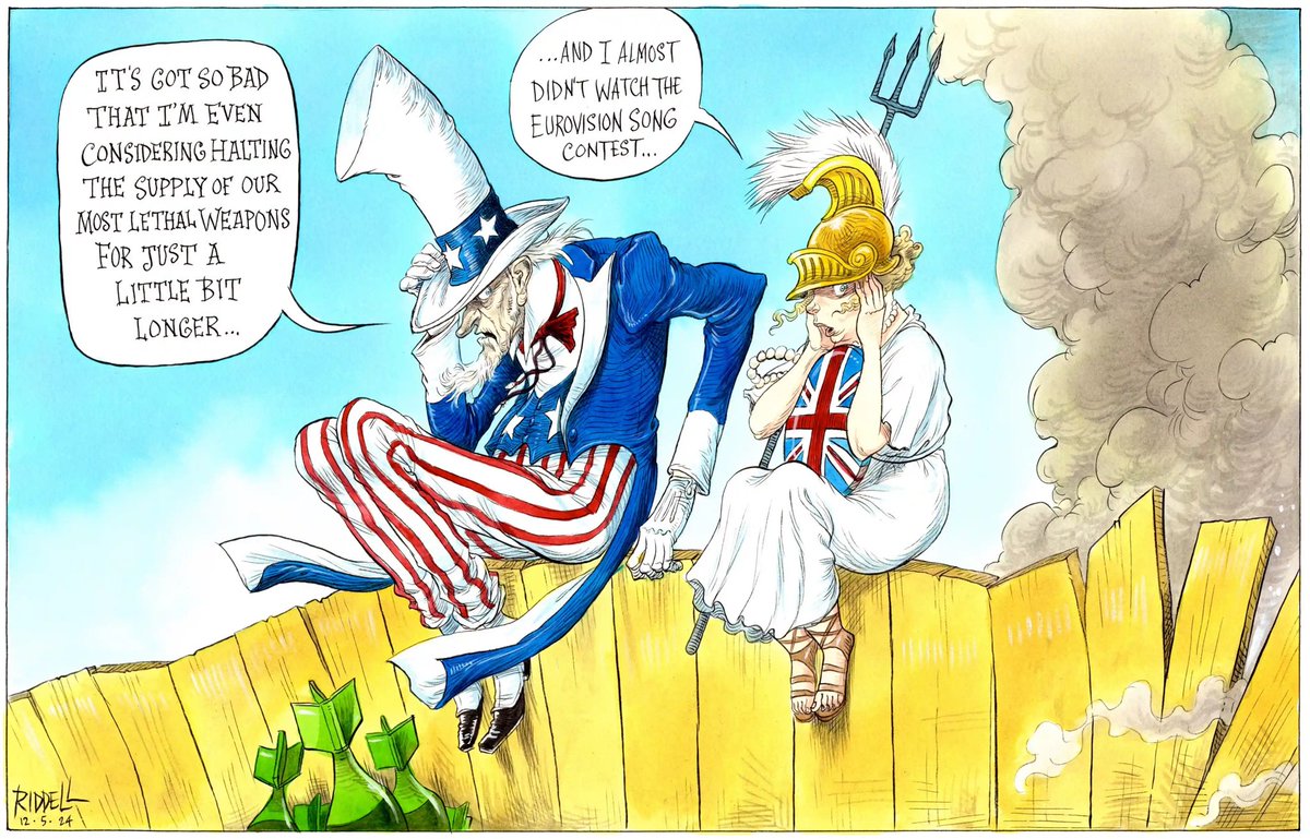 Chris Riddell on Britain and the US hiding from the reality of Gaza – political cartoon gallery in London original-political-cartoon.com