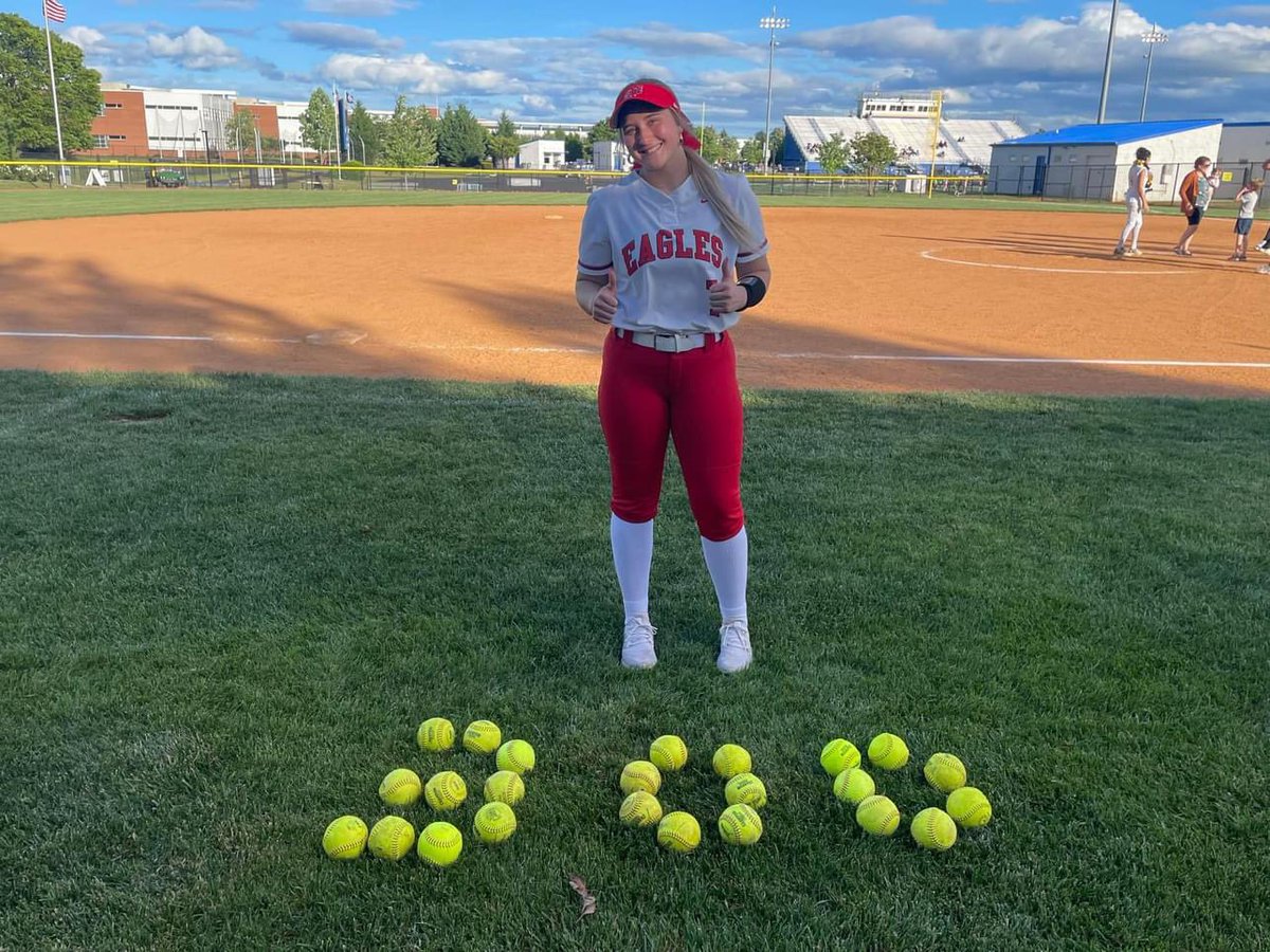 Hit a milestone last night with 300 strikeouts for my varsity career!! Working back from surgery has been a challenge but i’m excited to see what the future holds for me!! <a href="/VA_Phoenix_Wood/">VA Phoenix Wood</a> <a href="/MCSBAngels/">Meredith College Softball</a>
