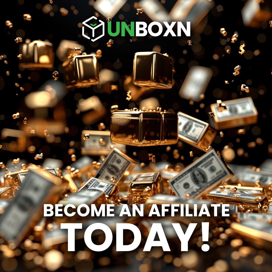 unboxncom's tweet photo. 💼 Elevate your earning potential with our exclusive affiliate program! 

🌟 Dive into a world of opportunity and earn up to 25% on your referral's deposits. 

💰 Join our league of high-earning affiliates and turn your gaming passion into profit! 

Don't miss out on this exciting adventure – join us today! 🚀 

💥 https://t.co/ciPe0Bxtgk 💥

#Unboxn #AffiliateGold #EarnBig #GamingProfit #MysteryBoxes