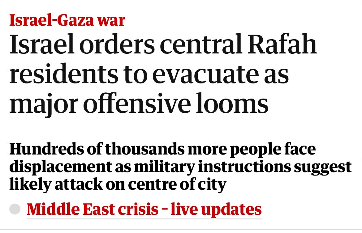 Well, that totally worked, didn’t it @ABaerbock @GermanyDiplo @Bundeskanzler? But please: no sanctions, no arms embargo, and don’t even mention the ICC. As civilians are slaughtered and starved to death, a few tweets will do. #Rafah