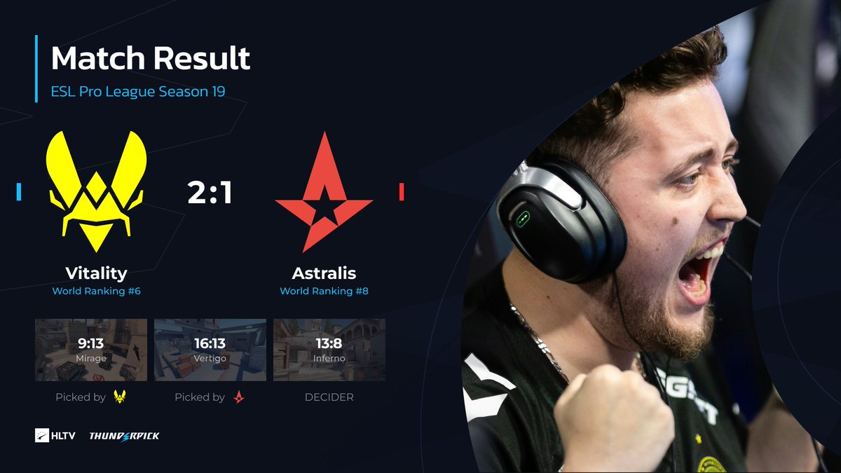 Starting with a 6-round advantage wasn't enough for @AstralisCS and @TeamVitality advance to the Grand Final!