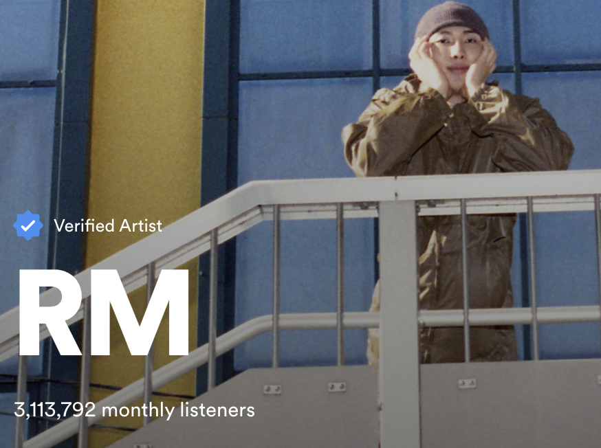 RM Monthly Listeners — Spotify 3,113,792 (+238,432)