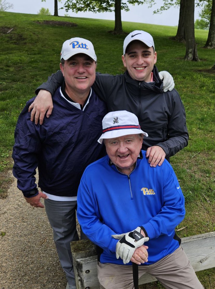 Honoring our late friend, Dick Groat today at his celebrity outing at Champion Lakes. 💙💛