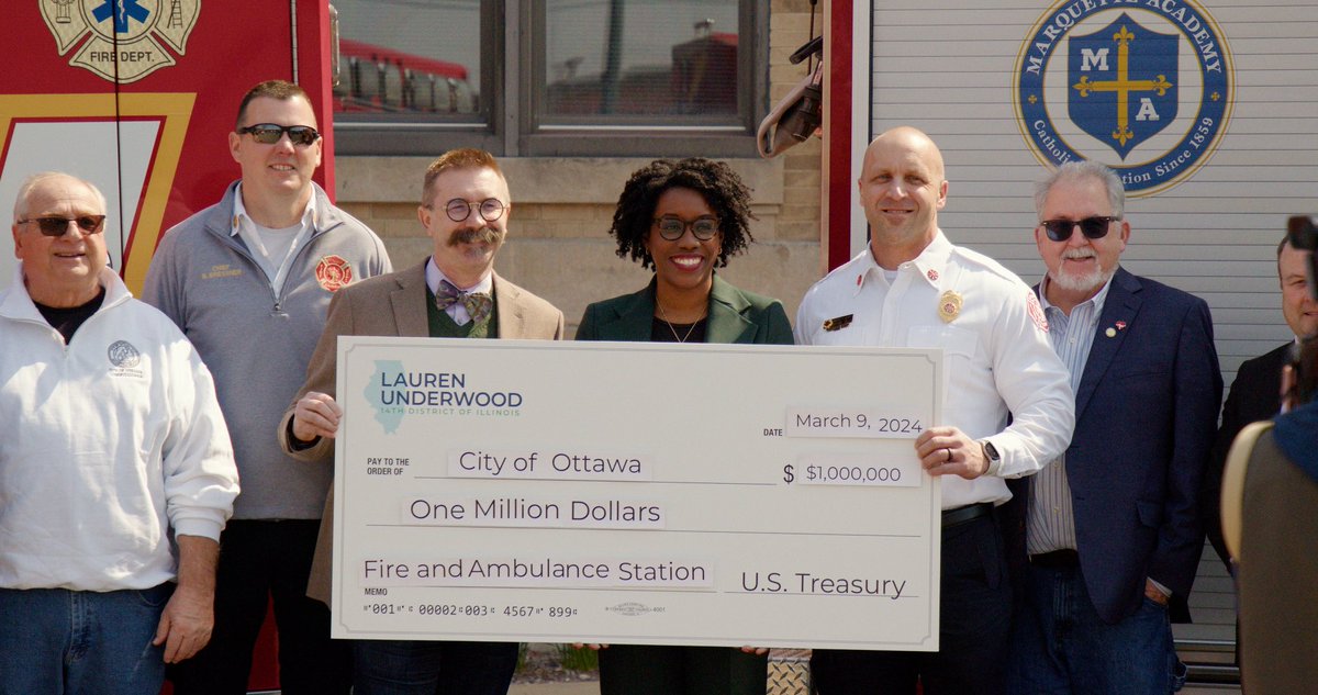 I brought home $1M in federal funding to Ottawa to build a new fire and ambulance station in our community! 🚒🚨🚒