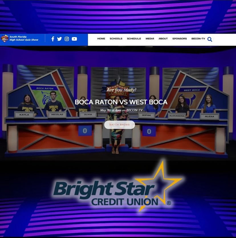 Boca Raton High vs West Boca Raton High on School Duel? Go to schoolduel.tv -Presented by @BrightStarCU Watch that game + all past shows