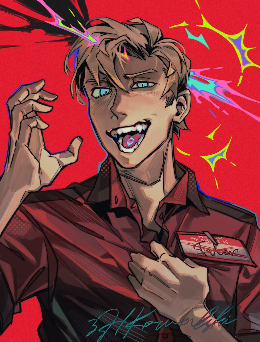 Losing Sanity👿
#Mannys #マニーズ 
I love drawing fangs...👀