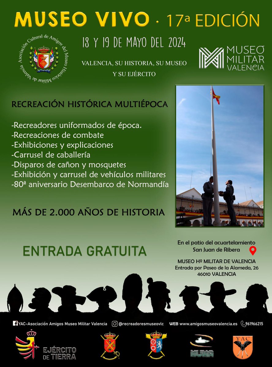 🇪🇸 MUSEO VIVO EN VALENCIA Día de las Fuerzas Armadas #FFAA #DíadelaFuerzasArmadas #DíaFuerzasArmadas24 #Oviedo #Gijón #DIFAS2024 #DIFAS24