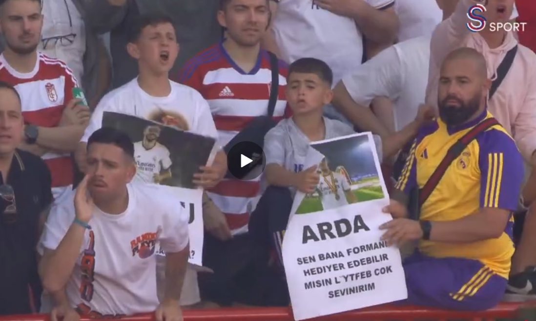 🇹🇷 Arda Güler'in formasını istemek için Türkçe çeviri kullanan minik bir Real Madrid taraftarı!