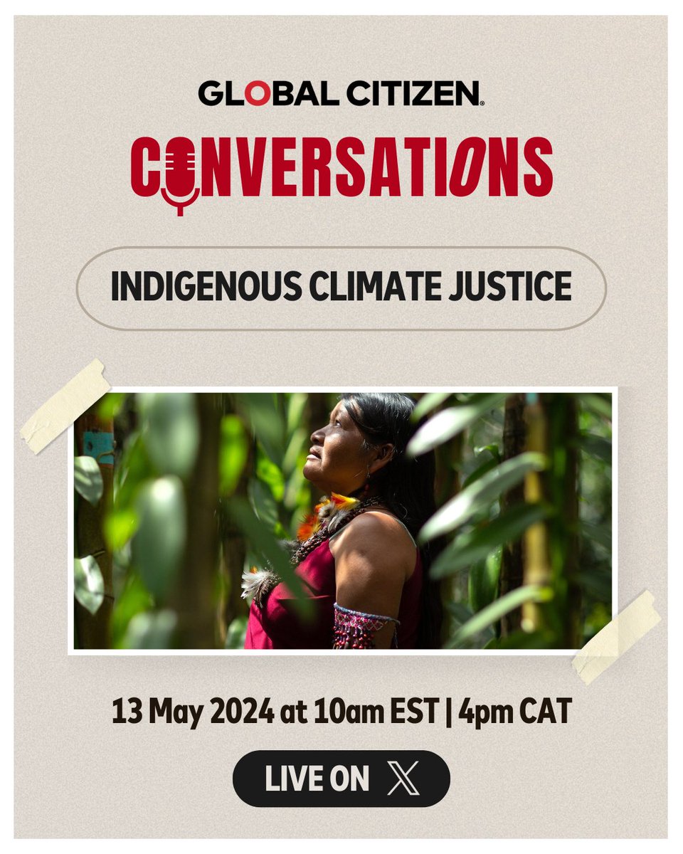 For too long, Indigenous voices have been silenced in climate conversations. Tune in on May 13 as we discuss the complexities of environmental challenges faced by Indigenous communities & the need for direct participation in climate negotiations. x.com/i/spaces/1yokm…