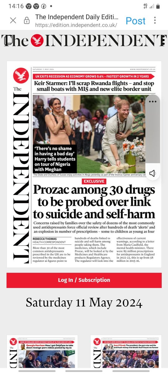 In the clinical trials for ineffective Prozac, Lilly masked akathisia aka SSRI-induced suicide by giving affected volunteers benzos. An internal doc made public appeared to show Lilly had data showing that of all SSRIs, Prozac was more likely to result in an attempt or hostility.