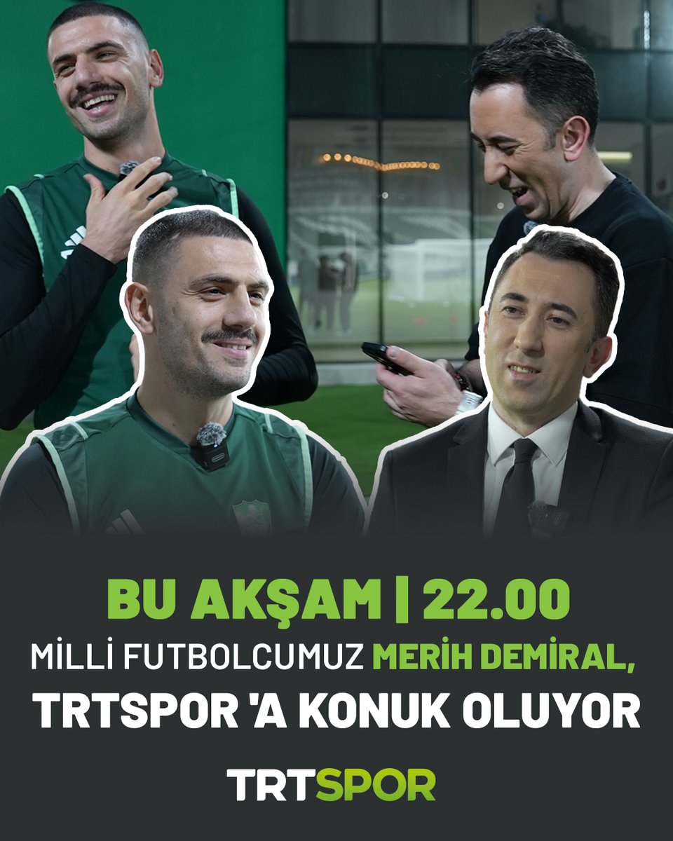 🇹🇷Milli futbolcumuz Merih Demiral, kariyerini sürdürdüğü Suudi Arabistan’da @trtspor 'dan @veliyigit 'in sorularını yanıtladı. 🎙️Özel röportaj 📅Bu akşam |⌚️22.00 📺💻📲 | @trtspor