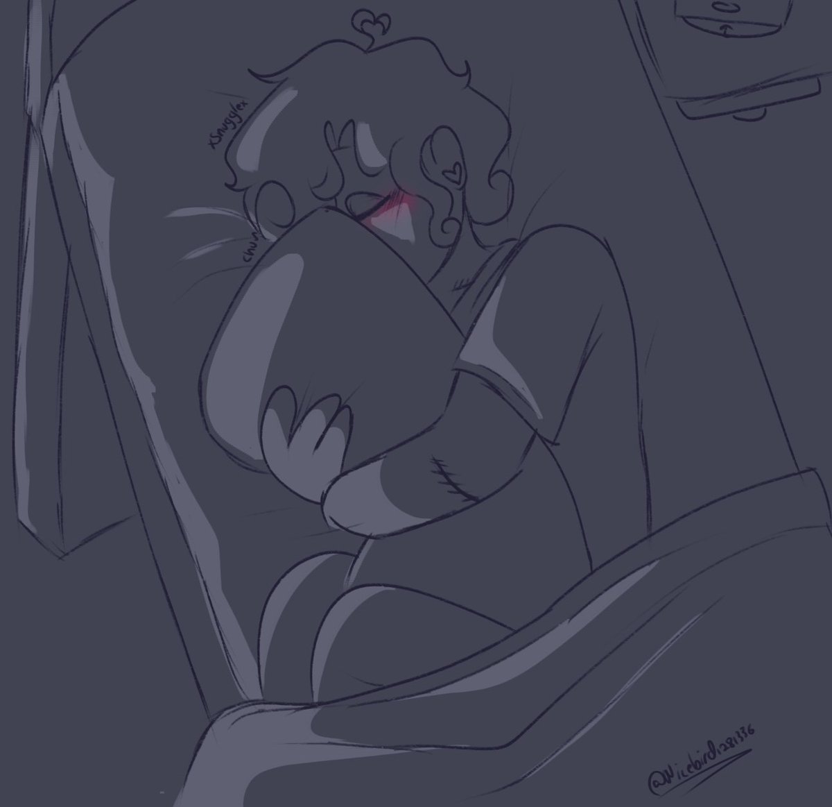 'Just a Dream..'
.
.
He's really lonely :'v 
#WelcomeHomeAU #WelcomeHome #WallyDarlingAU #softau #welcomehomepuppetshow #ibisPaintX #yn