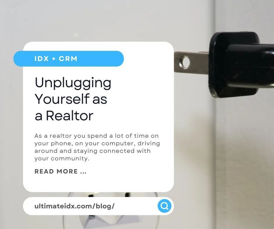 It’s important for you to step back and unplug yourself as a #realtor. Here are some ways that you can start to take those baby steps towards unplugging.
Read more: buff.ly/3tWbLw9

#realestatemarketing #realestateagent #realtortips