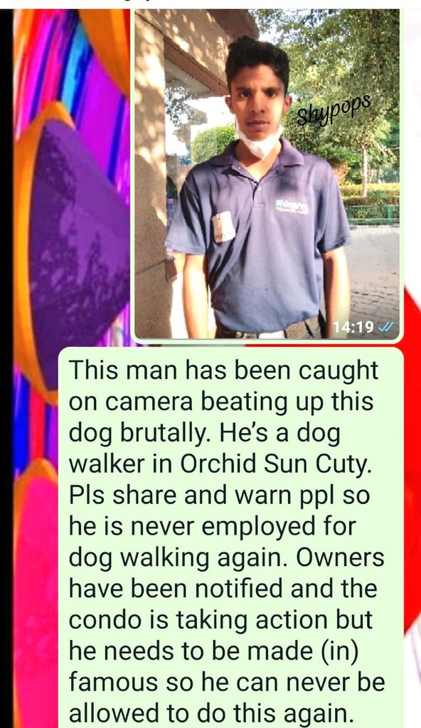 Details of this person ,He is from Gurgaon #AnimalAbuse
