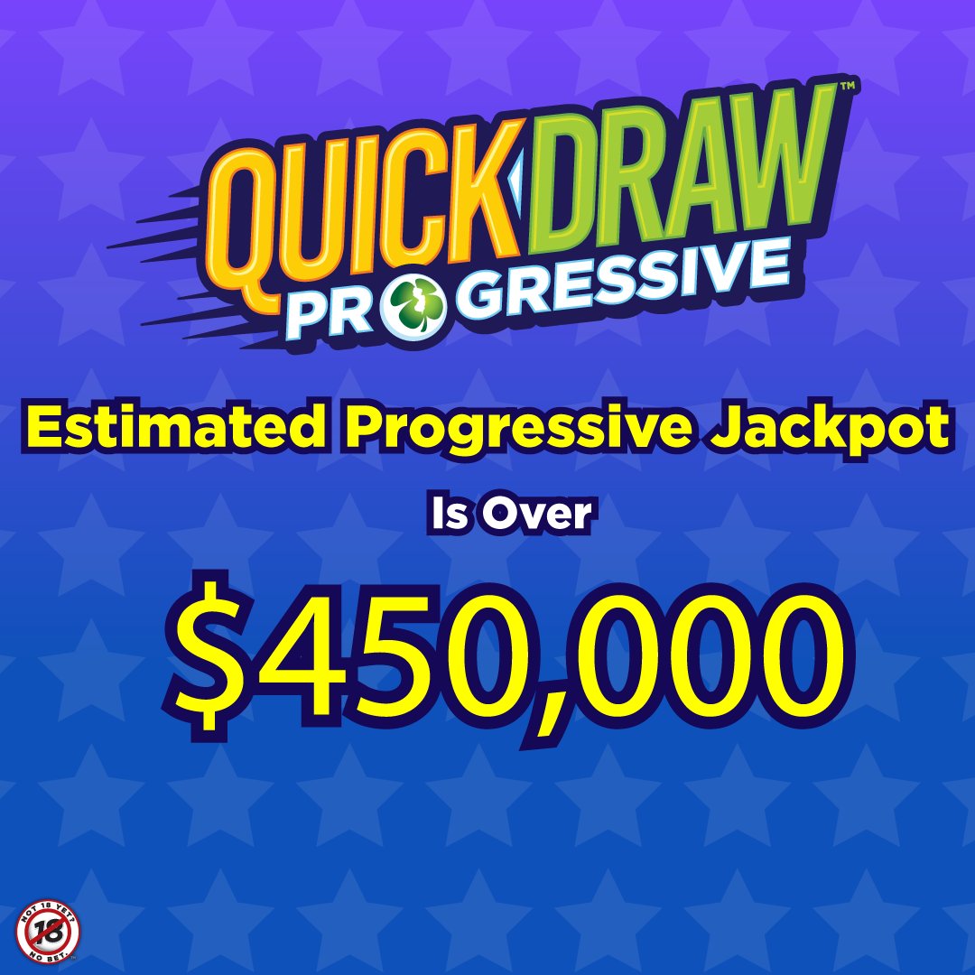 As of today (5/11), the #QuickDrawProgressive Jackpot is now over $450,000!😲 Are you playing for your chance to win?! Learn more about the Progressive Jackpot feature at NJLottery.com/QuickDraw.