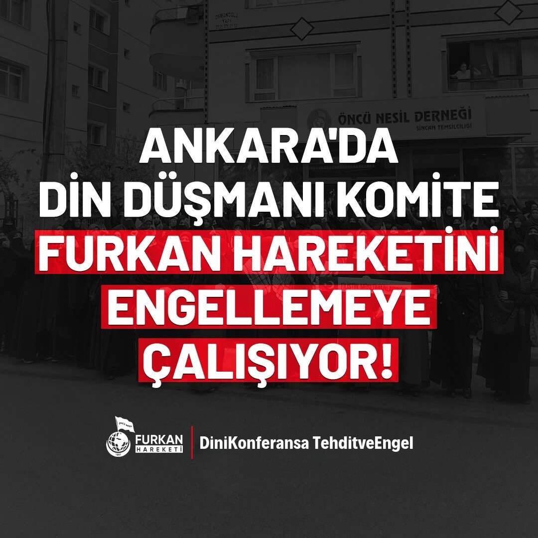 ANKARA'DA DİN DÜŞMANI KOMİTE FURKAN HAREKETİNİ ENGELLEMEYE ÇALIŞIYOR!

DiniKonferansa TehditveEngel
#AnkaraEmniyeti