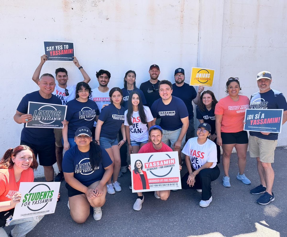 Another beautiful Saturday, and #TeamYass is out talking to the amazing residents of #AZ03! Join us every Saturday from now until Election Day, for one of our team canvasses. You can sign up using the link in my bio. 💪🏼