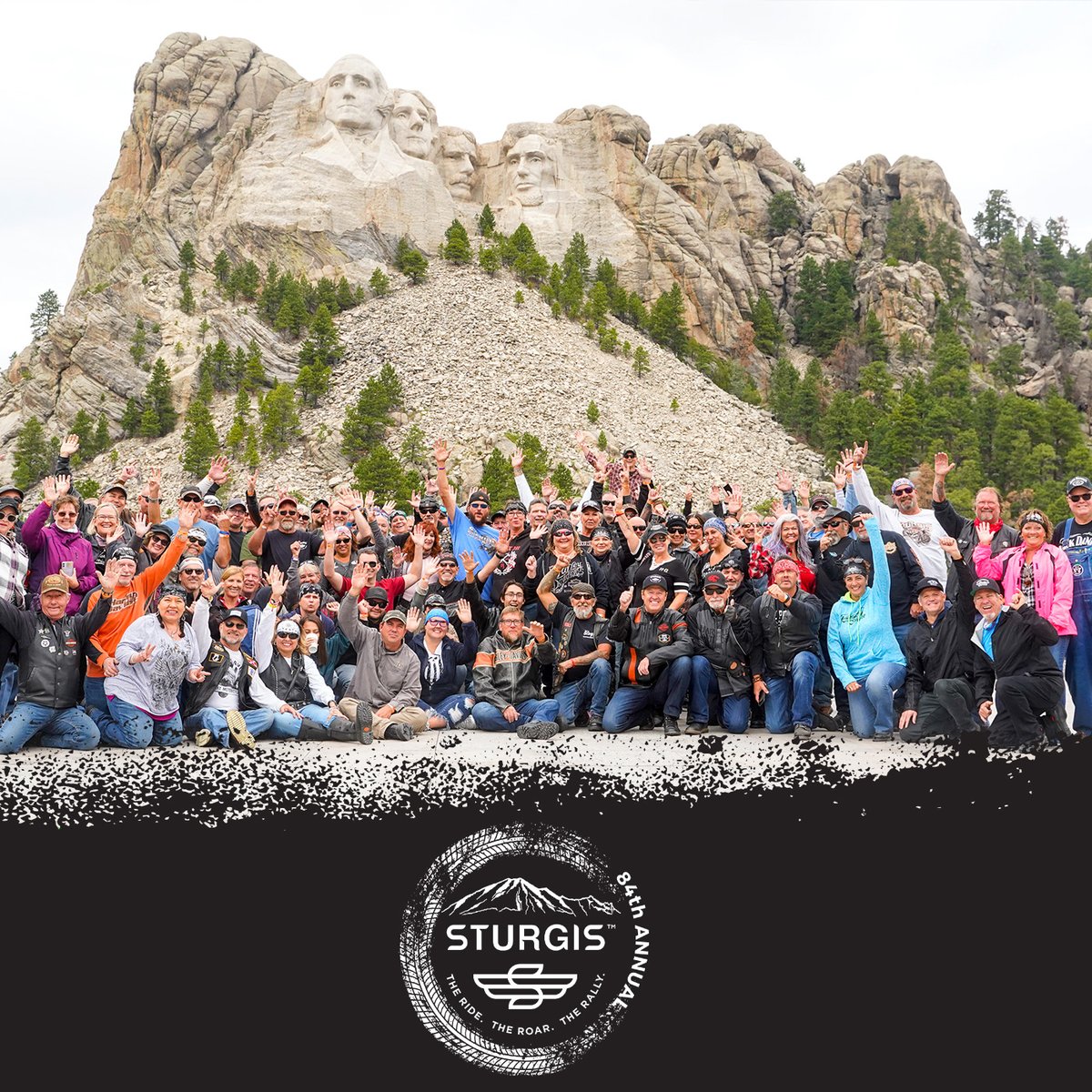 Mount Rushmore has always been a popular stop for riders - #sturgis #sturgisrally