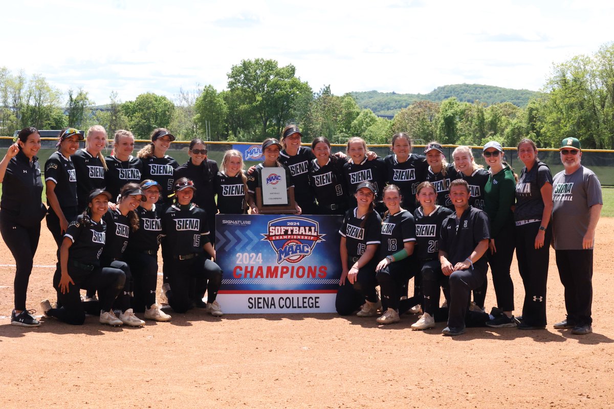for the first time in program history @Siena_Softball is your MAAC Champion! #MAACSB