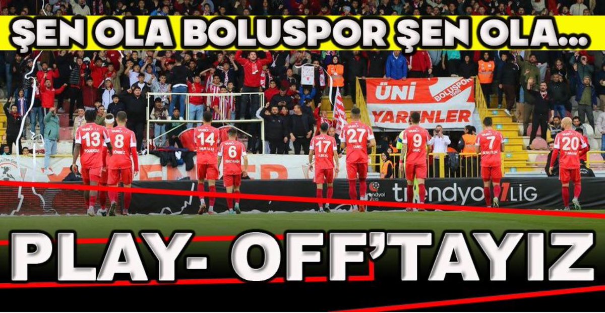 Boluspor Türkiye 1. Liginde Play-off a kalarak büyük bir başarıya imza attı. İmkansızlıklar içinde ulaşılan bu başarı; Kulübün Fedakar Başkanı Savaş Abak ve yönetim kurulunda yer alan arkadaşlarının, takımını her şartta destekleyen vefakâr ve fedakar taraftarlarının, teknik