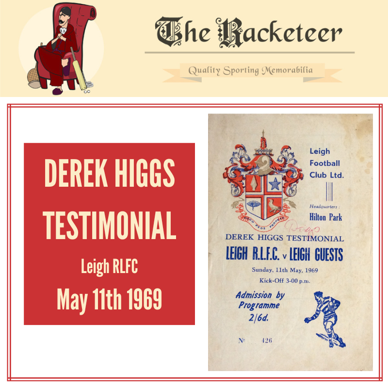 #OnThisDay in 1969 and @LeighLeopardsRL were playing a #Leigh Guests side, in a testimonial for Derek Higgs

#RugbyLeague #rugbyprogrammes @leighleopards #LeighLeopards 

the-racketeer.co.uk/benefittestimo…