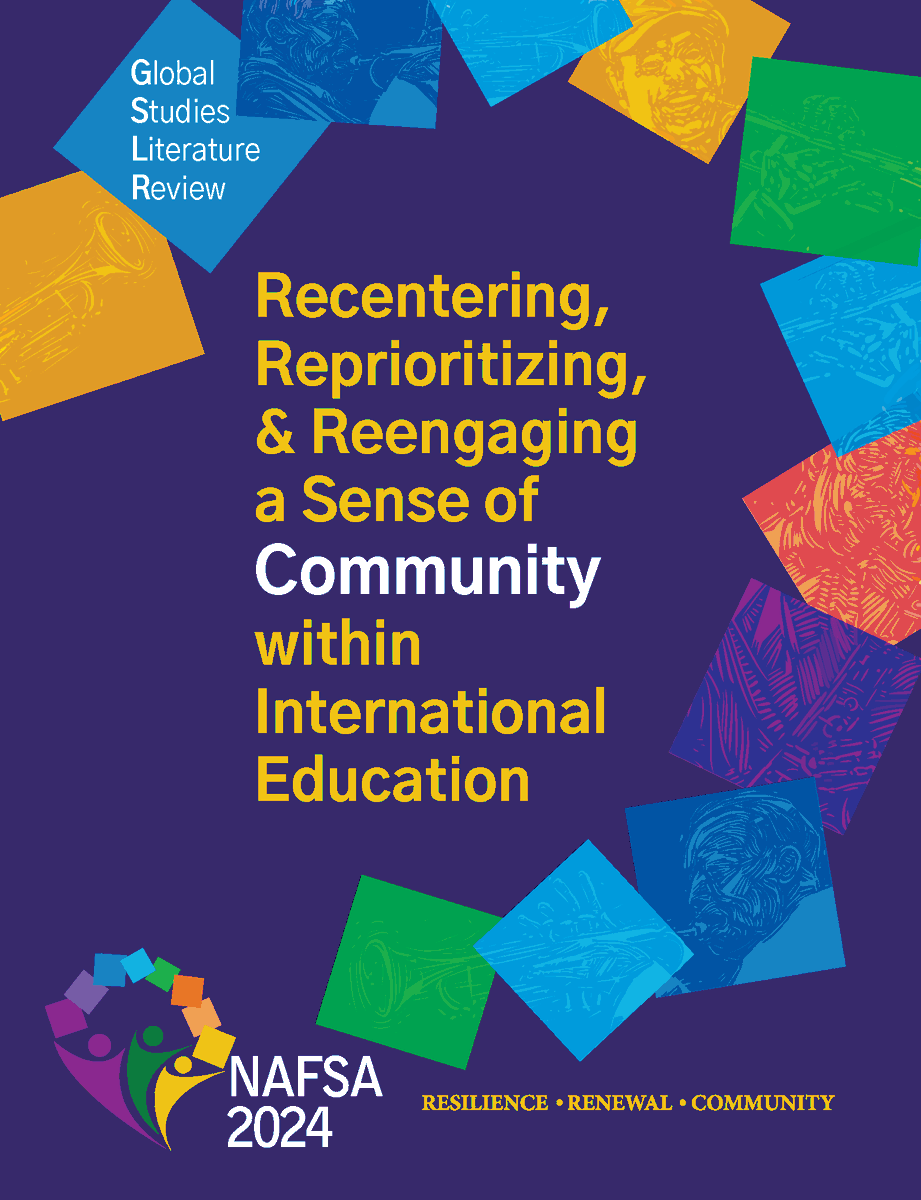 NAFSA's tweet photo. NEW RELEASE! NAFSA Global Studies Literature Review 2024: Recentering, Reprioritizing, & Reengaging a Sense of Community in International Education. Read essays & book reviews highlighting #intled conversations in advance of #NAFSA2024.
Access at: https://t.co/XVlxYuJeje
#GoTLS https://t.co/RFxKqH5R61