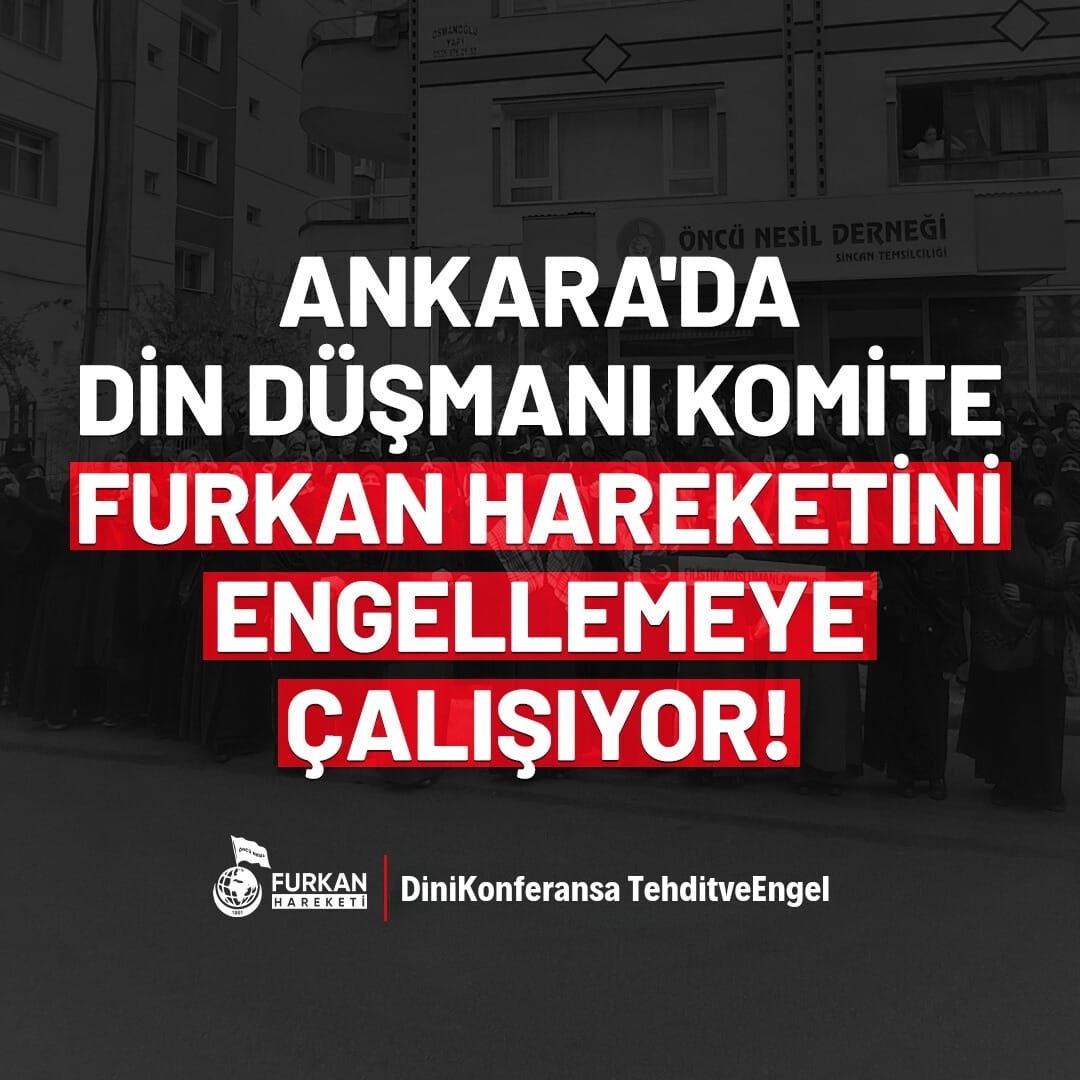 Allah dilemediği sürece hiçbir şey yapamayacaklar..

DiniKonferansa TehditVeEngel
#AnkaraEmniyeti