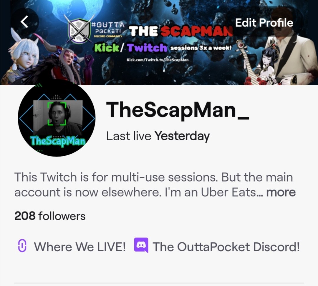 TheScapMan's tweet photo. Fuck these "Carbon Copy" promo posts man.

If you want someone to fuck with though, come join the ScapMan on both #Kick and #Twitch! I'm the only one to my knowledge; that streams #Dissidia #FinalFantasyNT and #PHANTOMBLADEEX!

The ever popular #GTAV is here too! https://t.co/jIfYm31Pnl